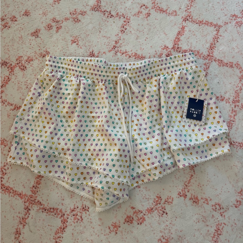 Roller Rabbit Multicolor Heart Print Women's Shorts